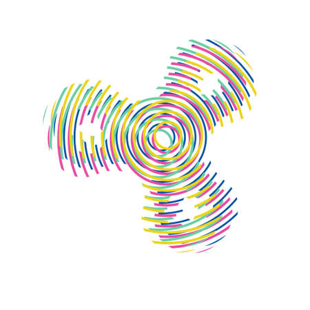 Hand fidget spinnerのイラスト素材