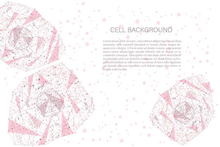 polygonal cell backgroundのイラスト素材