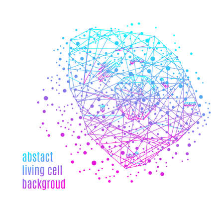polygonal cell backgroundのイラスト素材