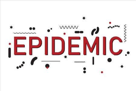 epidemic word conceptのイラスト素材