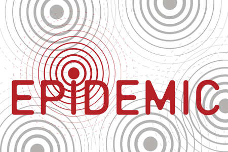 epidemic word conceptのイラスト素材