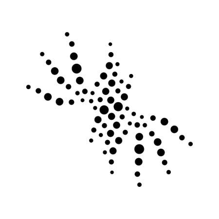 black circles abstract silhouetteのイラスト素材