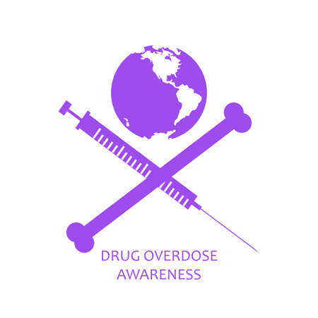 Drug overdose awareness concept