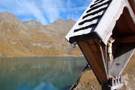 Wilde Kreuzspitze wildem seeの写真素材