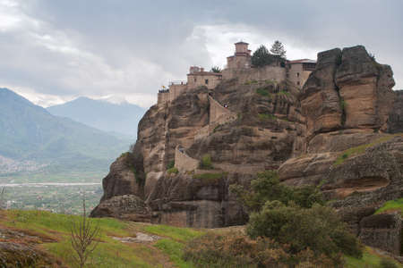 One of the famous Meteora Monasteries, Greeceの写真素材