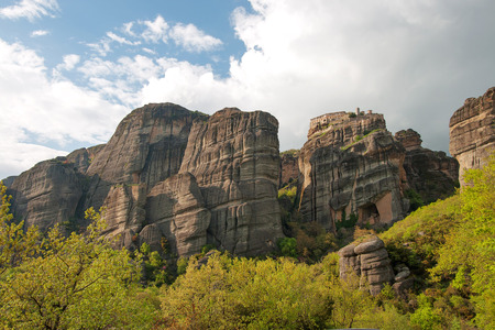 Monastery in Meteora, Greece.の写真素材