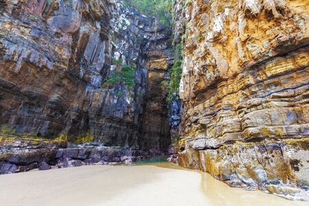 Cathedral Caves, Catlins, South Otago, South Island,New Zealandの写真素材