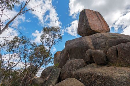 The Monolith - huge rock at Mount Buffalo National Park, Victoria, Australiaの写真素材