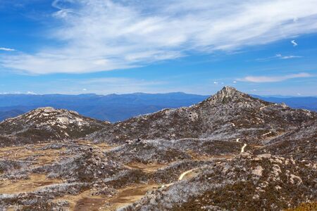 The Horn rock formation, Mt. Buffalo National Park, Victoria, Australiaの写真素材