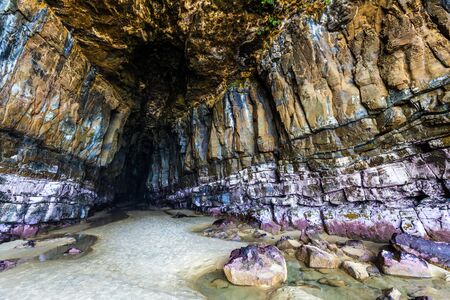 Magnificent Cathedral Cave, Catlins, South Otago, South Island,New Zealandの写真素材