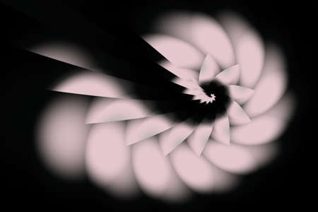 Spiral swirled dramatic artwork.