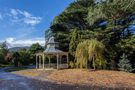 Beauriful gazebo at Maroondah reservoir park, Victoria, Australiaの写真素材