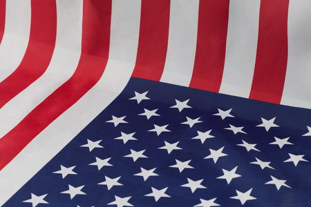 American flag used as photographic backdrop
