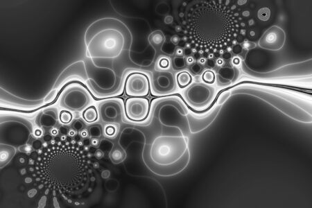 Abstract pattern with curved creative symmetric pattern.の写真素材