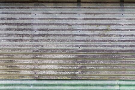 Galvanised metal sheets background patternの写真素材