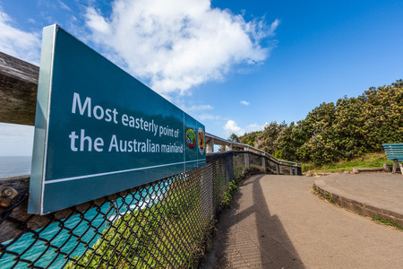 Most easterly point of the Australian Mainland. Byron Bay, New South Wales, Australia