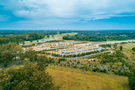 Clybucca Rest Area on Pacific Highway, Collombatti in New South Wales, Australiaの写真素材