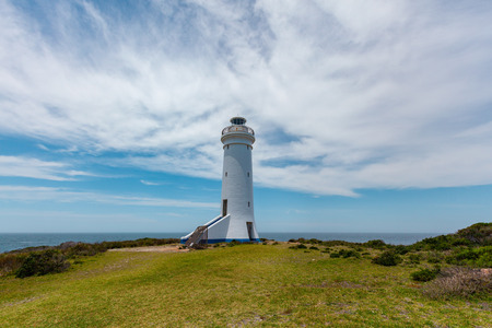 Point Stephens Lighthouse on Fingal Island, New South Wales, Australiaの写真素材