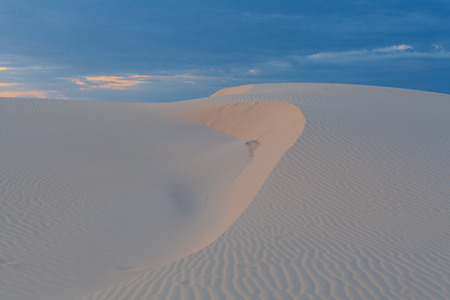 Sand dunes at sunset in Anna Bay, New South Wales, Australiaの写真素材