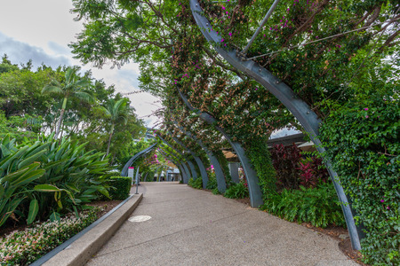 South Bank Parklands in Brisbane, Queensland, Australiaの写真素材