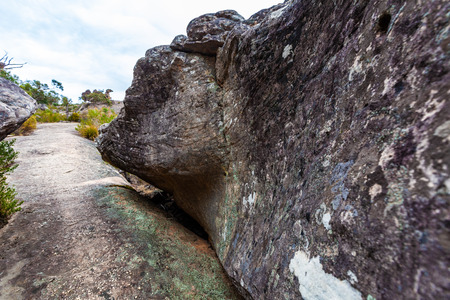 Huge boulder in Grampians, National Park, Australiaの写真素材