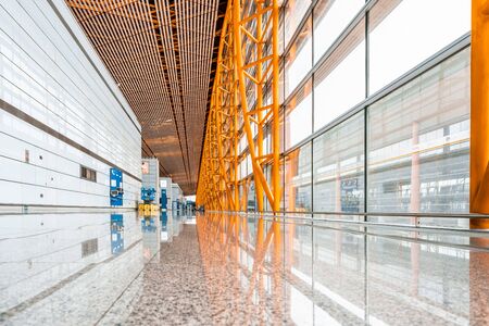 Beijing, China - June 17, 2019: Beijing international airport terminalのeditorial素材