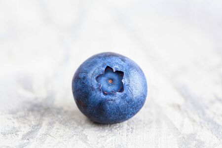 Vivid macro image of blueberry with copy spaceの写真素材