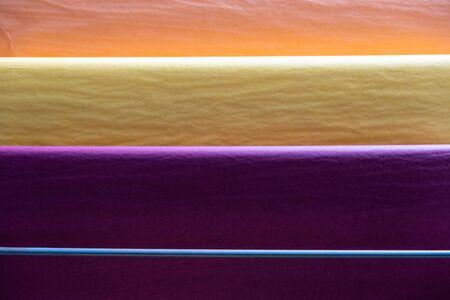 Colored wrapping paper for gifts background with copy spaceの写真素材