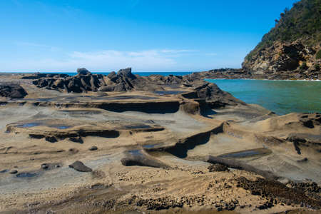 Famous Shortland Bluff Lighthouse in Melbourne, Australiaの写真素材