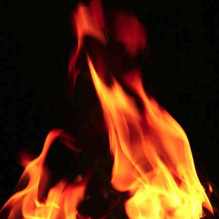 fire tongue on black backgraund