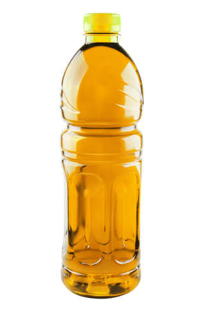 bottled fruit juice isolated over white backgroundの写真素材