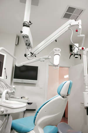 dental clinic interior design with chair and toolsの写真素材