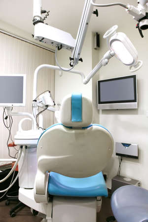dental clinic interior design with chair and toolsの写真素材