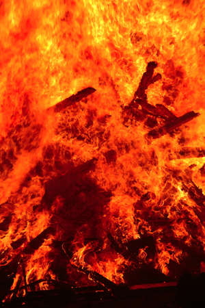 flame isolated over black backgroundの写真素材