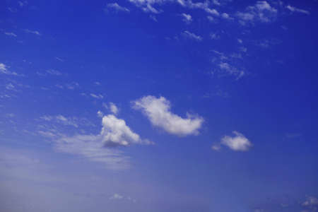 white clouds in blue sky
