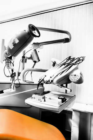 dental clinic interior design with chair and toolsの写真素材