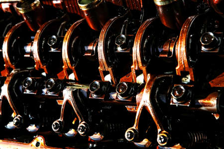car engine inside view isolated over white