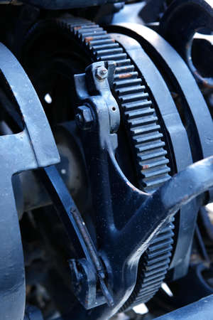 very old grunge styled industrial mechanical gear