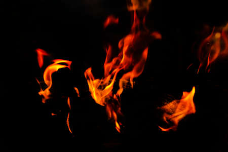 image of stone charcoal fire on bugle as abstract background