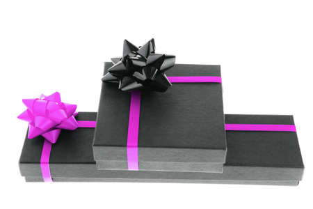 black box with red tapeの写真素材