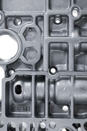 car engine : automatic transmission control center variator gearbox valve body brainの写真素材