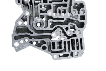 car engine : automatic transmission control center variator gearbox valve body brainの写真素材