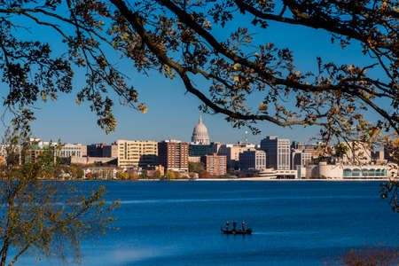 Skyline of Madison, Wisconsinのeditorial素材