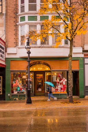 State Street in Madison, Wisconsinのeditorial素材