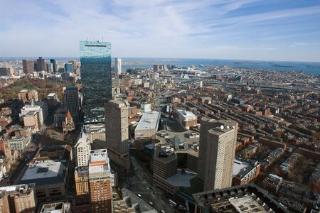 A view of Boston's downtown to the northの写真素材