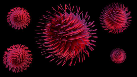 virus closeupの写真素材