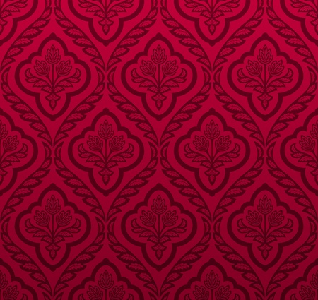 Seamless Damask Wallpaper のイラスト素材