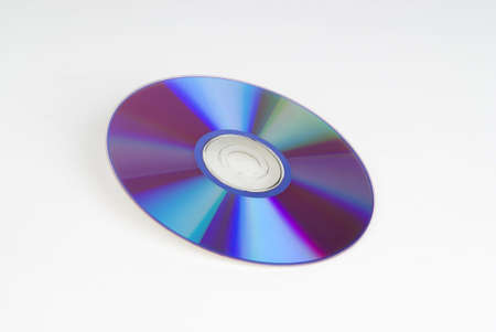 CD or DVD on white backgroundの写真素材