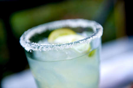 An image of a cocktail with a rim of sugarの写真素材