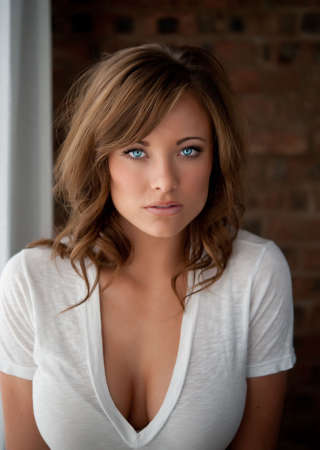 Image of a gorgeous woman wearing white teeの写真素材